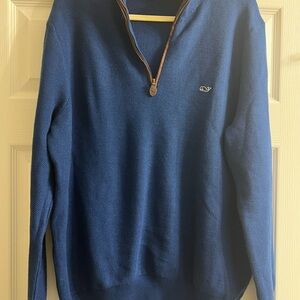 NWT Vineyard Vines Men's Navy Zip-Up Sweater